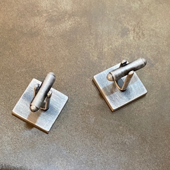 NEIMAN MARCUS Red Swarovski STEAMPUNK Cufflinks - Picture 7 of 10